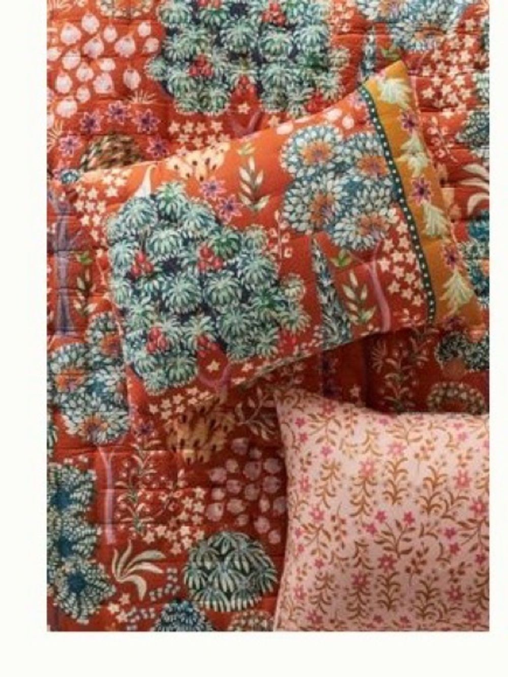 Anthropologie Averil organic cotton printed king comforter & shams. Vibrant! - Picture 2 of 6